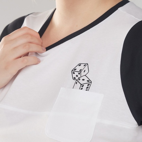 Savage X Fenty Essential Racer Baby Pocket Tee - Size 1X - White/Black - NWT - Picture 4 of 11